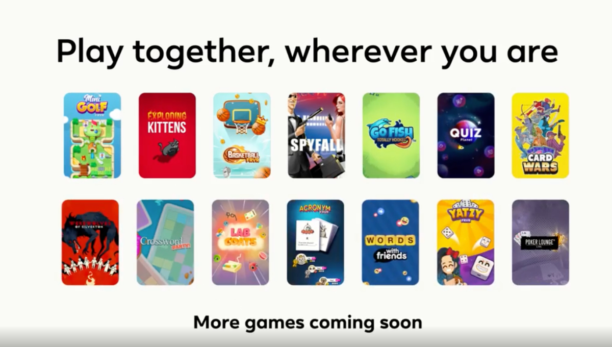 Facebook Messenger vous permet de jouer à des jeux multijoueurs pendant