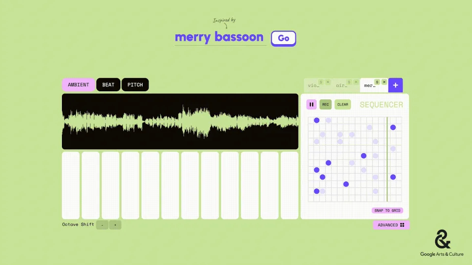 Music Instruments Clips La nouvelle expérience d'IA de Google crée des clips musicaux abstraits ...