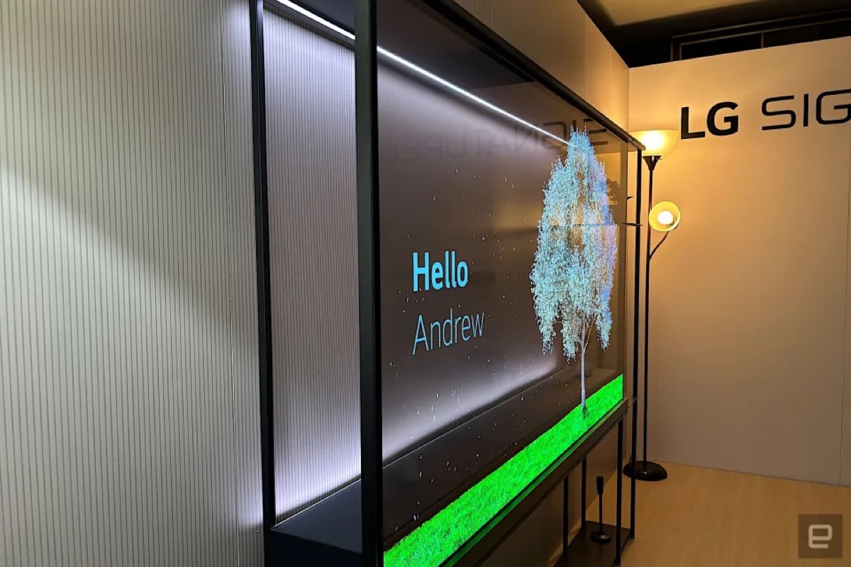 LG dévoile au CES 2024 le premier TV OLED transparent sans fil au monde