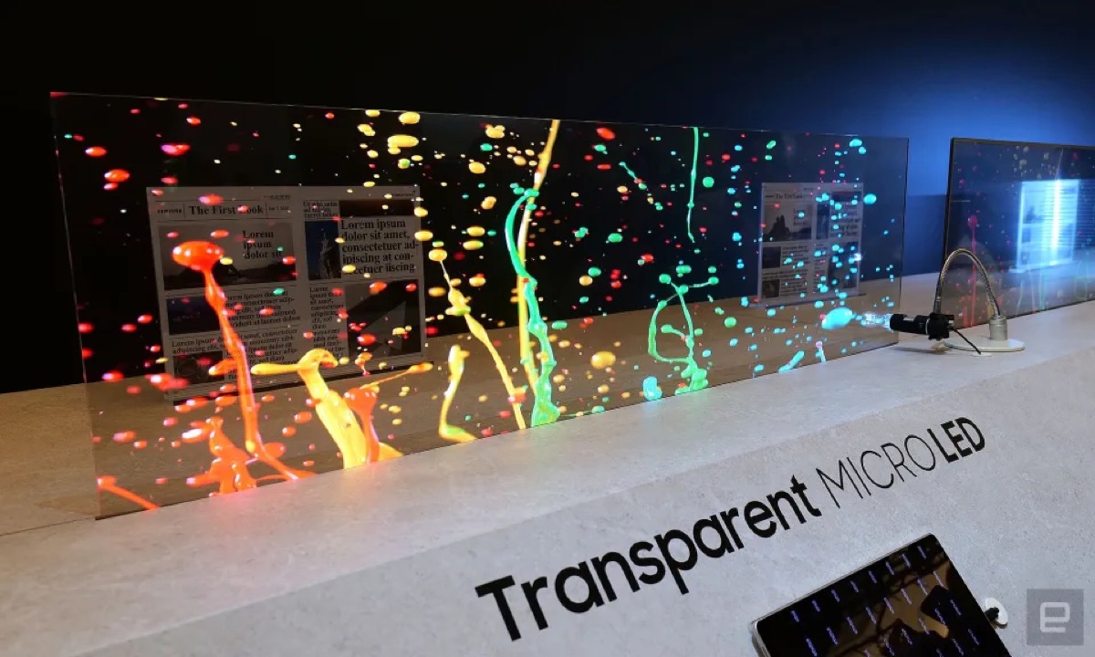 Samsung dévoile le tout premier écran MicroLED transparent au monde